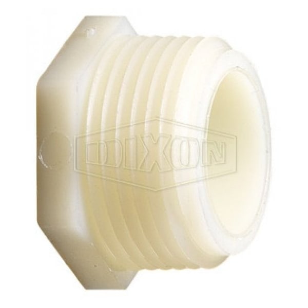 Dixon Tuff-Lite Hex Head Drain Plug, 1/2 in Nominal, MNPT End Style, Nylon, Domestic TPX4 - main